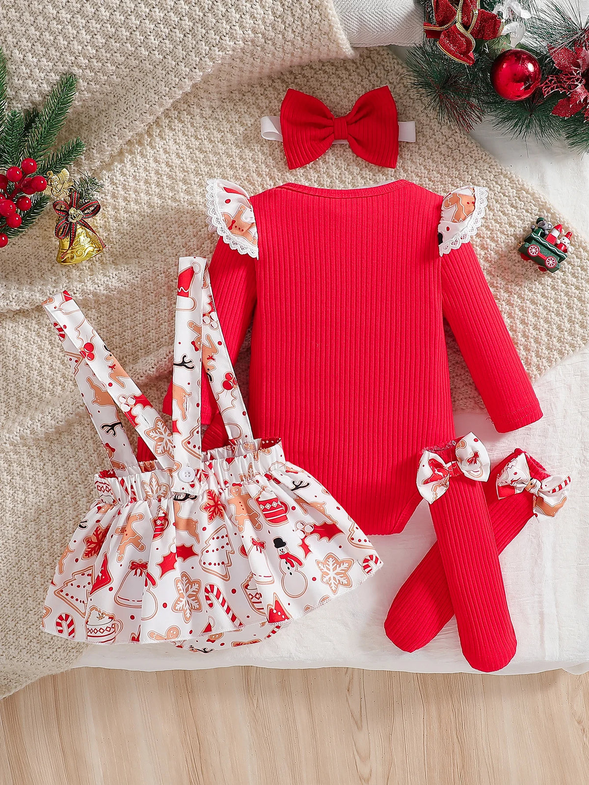 Baby Christmas Jumpsuit Outfit Set