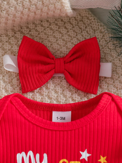 Baby Christmas Jumpsuit Outfit Set