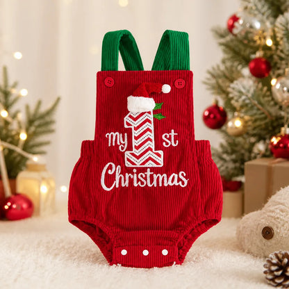 Baby First Christmas Romper