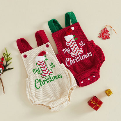 Baby First Christmas Romper
