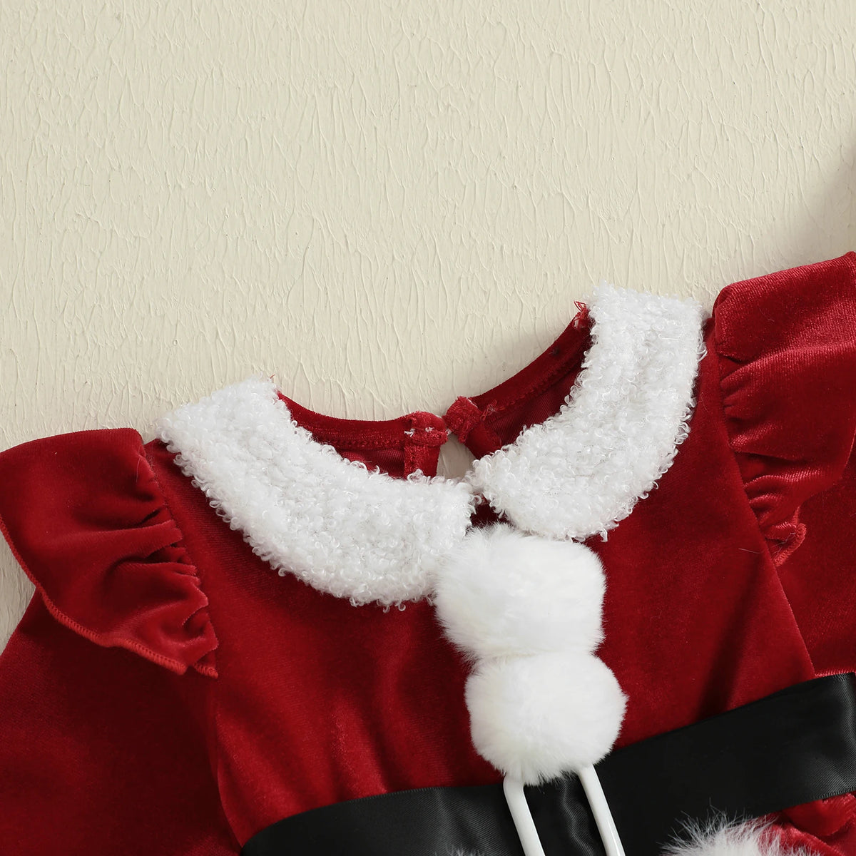 Baby Girl 3-Piece Christmas Romper Set