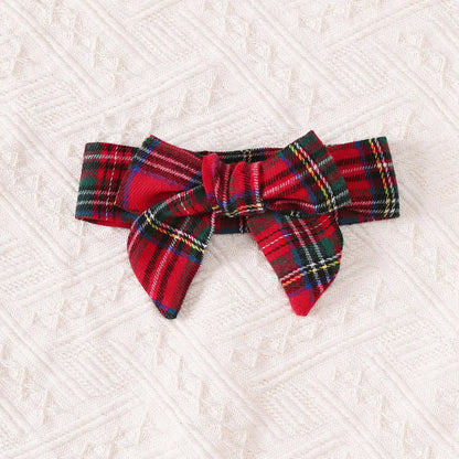 Baby Girl Ruffle Collar Dress and Headband Set