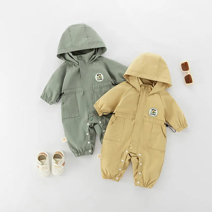 Baby Hooded Outdoor Romper