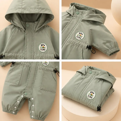 Baby Hooded Outdoor Romper