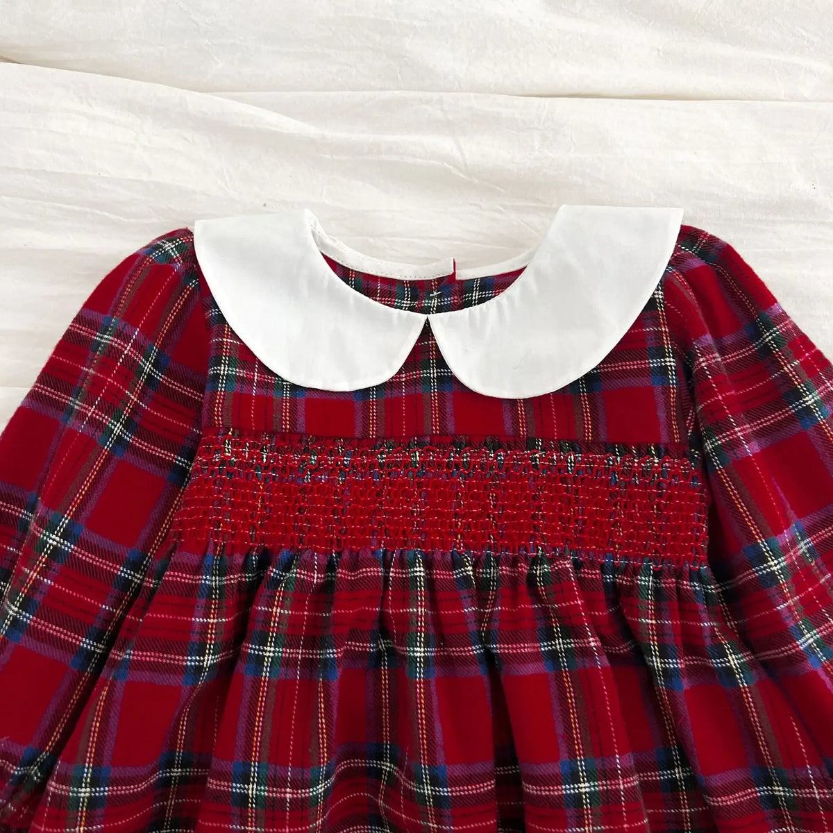Baby Long-Sleeve Peter Pan Collar Romper