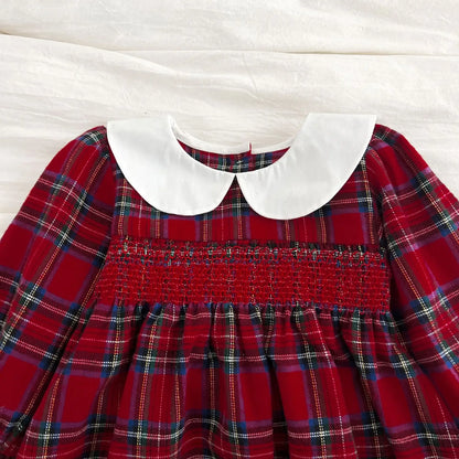 Baby Long-Sleeve Peter Pan Collar Romper