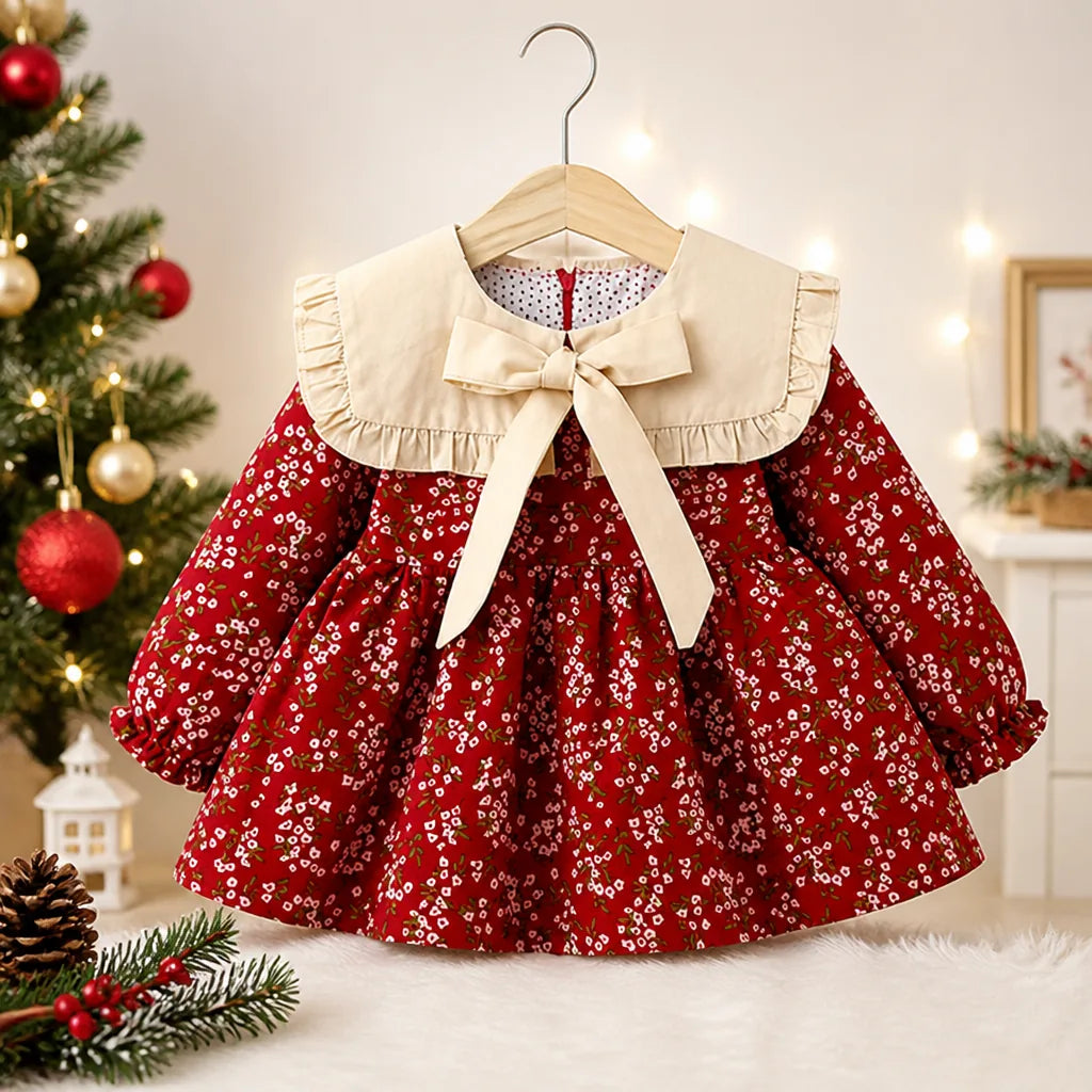 Baby & Toddler Girls Frilled Collar Dress