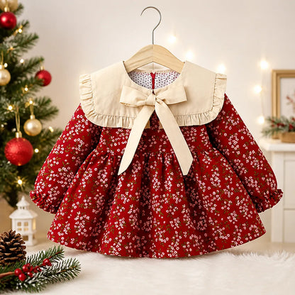 Baby & Toddler Girls Frilled Collar Dress