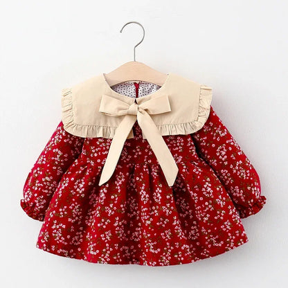 Baby & Toddler Girls Frilled Collar Dress
