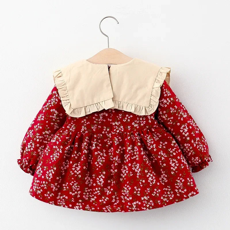 Baby & Toddler Girls Frilled Collar Dress