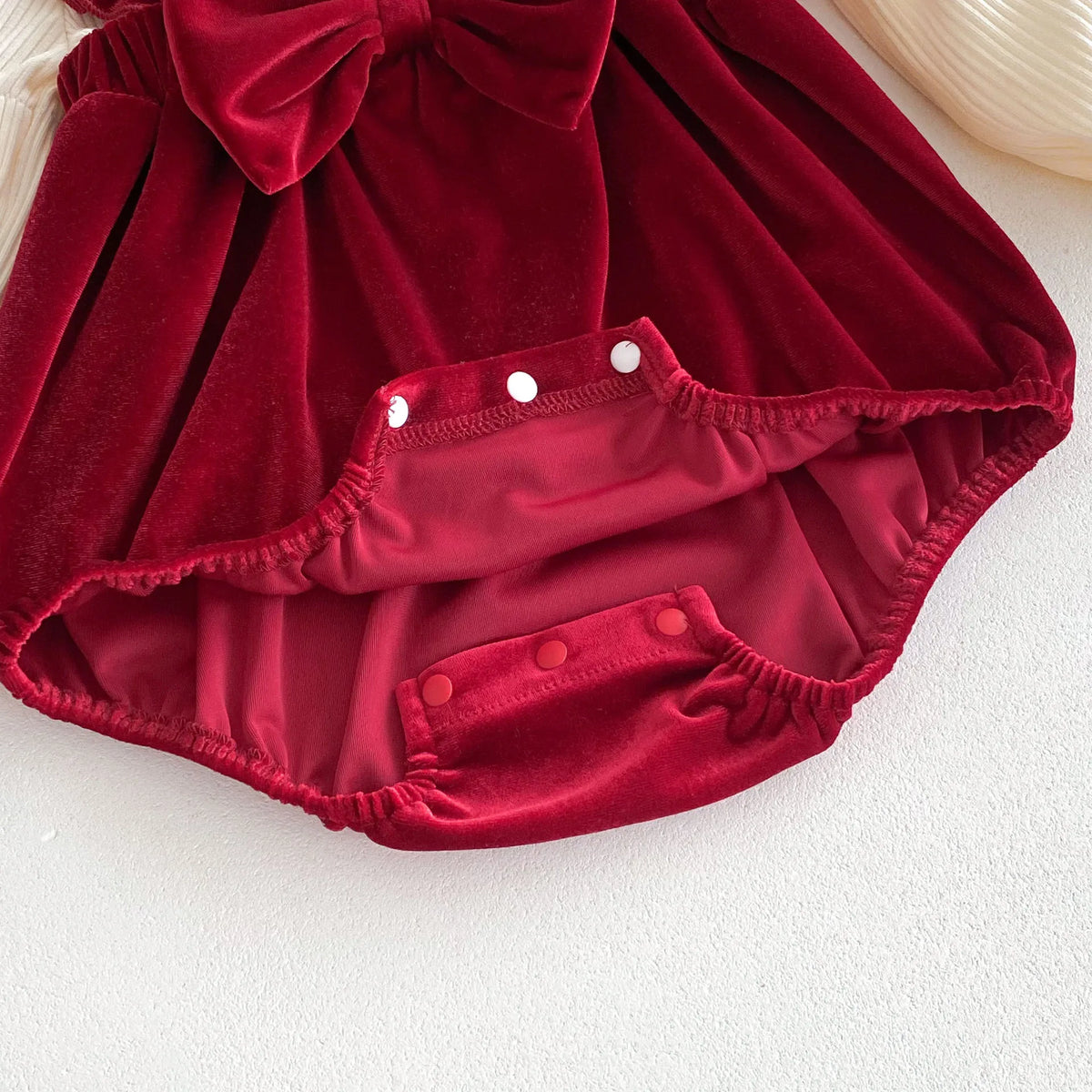 Baby Velvet-Look 2-Piece Romper