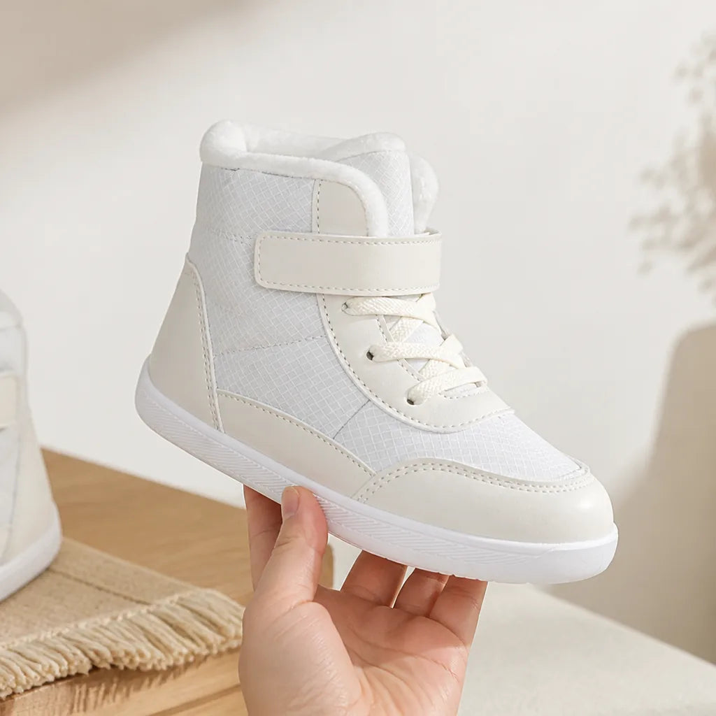 Kids Fleece-Lined Lace-Up Ankle Boots