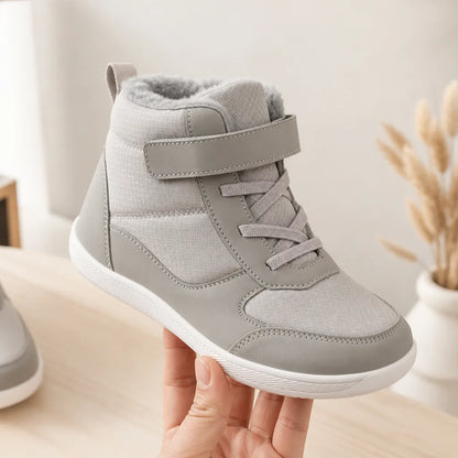 Kids Fleece-Lined Lace-Up Ankle Boots