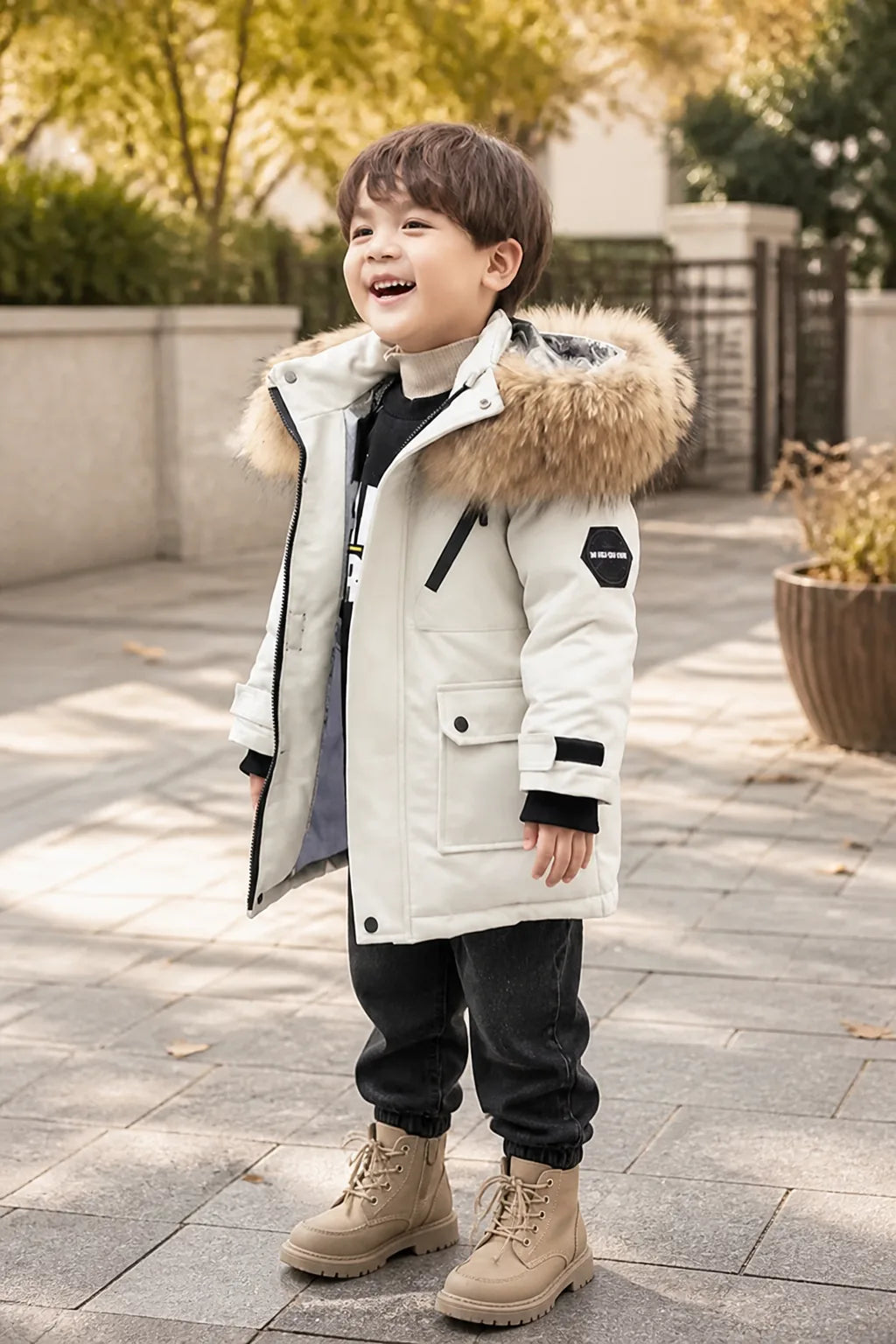 Kids Padded Jacket with Hood
