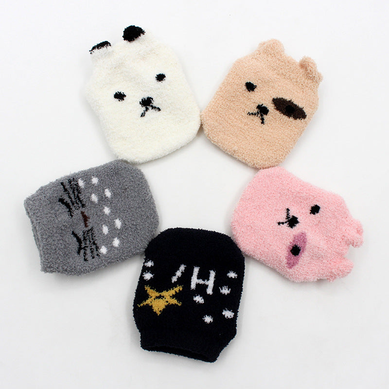 Plush Non-Slip Cartoon Baby Socks