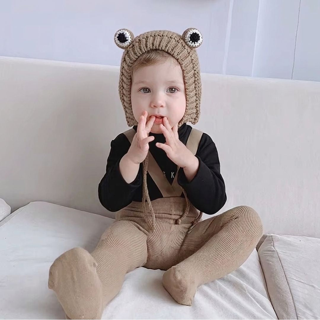 Ribbed Baby Strap Tights – Soft & Cozy Fit