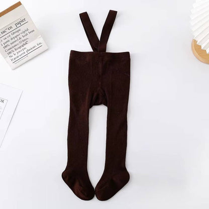 Ribbed Baby Strap Tights – Soft & Cozy Fit