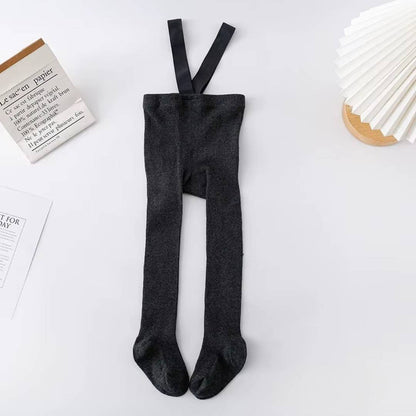 Ribbed Baby Strap Tights – Soft & Cozy Fit