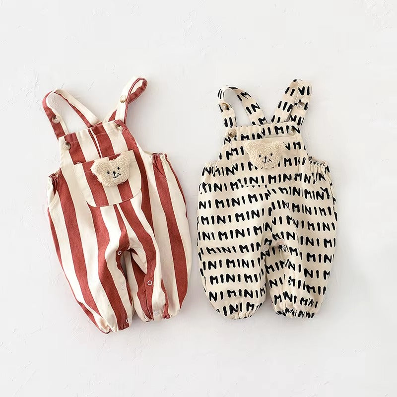 Striped Bear Romper