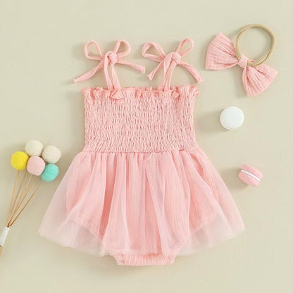 Baby Girl Tutu Romper Dress Set