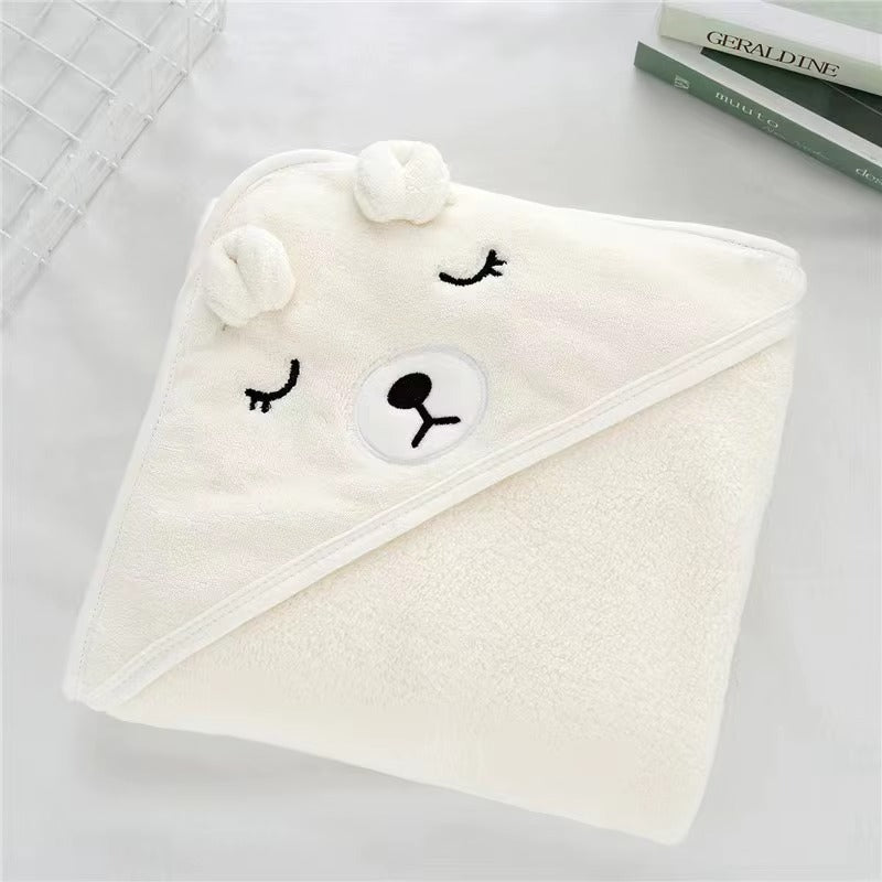 Cartoon Animal Hooded Baby Bath Towel