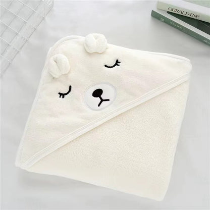 Cartoon Animal Hooded Baby Bath Towel