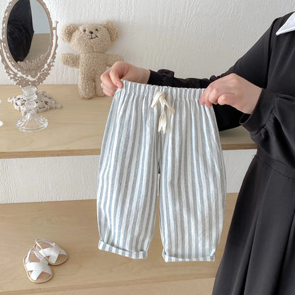 Striped Linen Pants