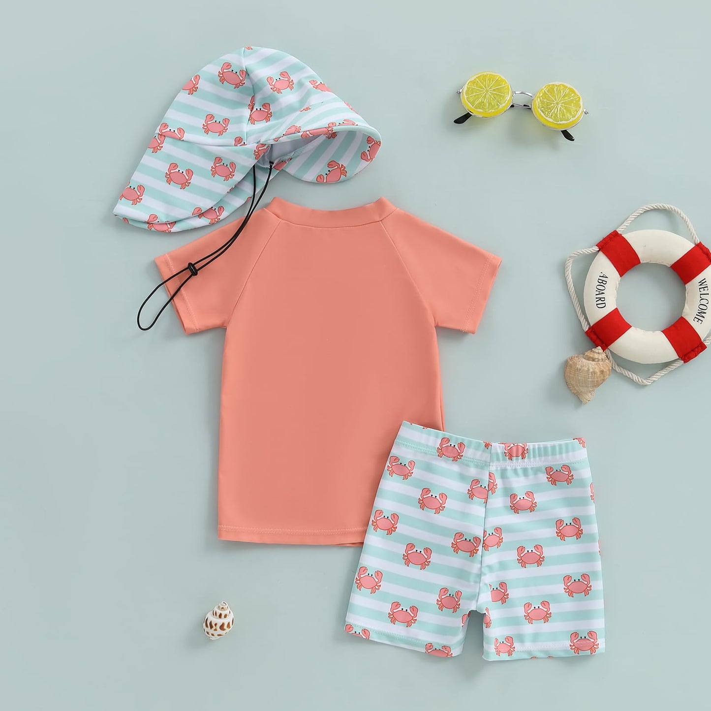 Kids Rash Guard 3-Piece Swim Set