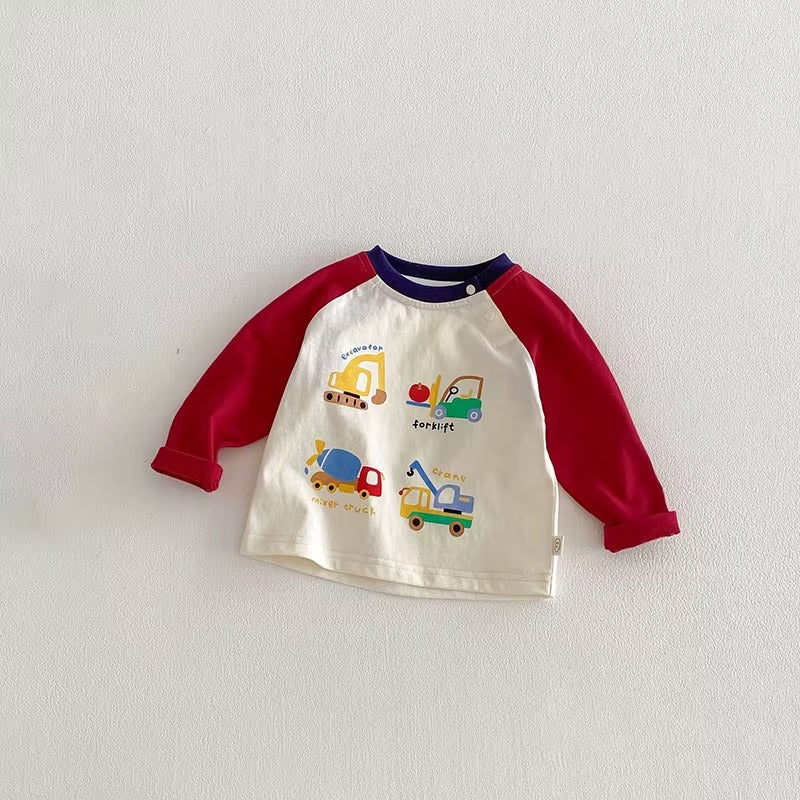 Kids Cartoon Car Shirt & Bottoms