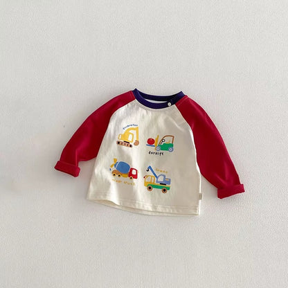 Kids Cartoon Car Shirt & Bottoms