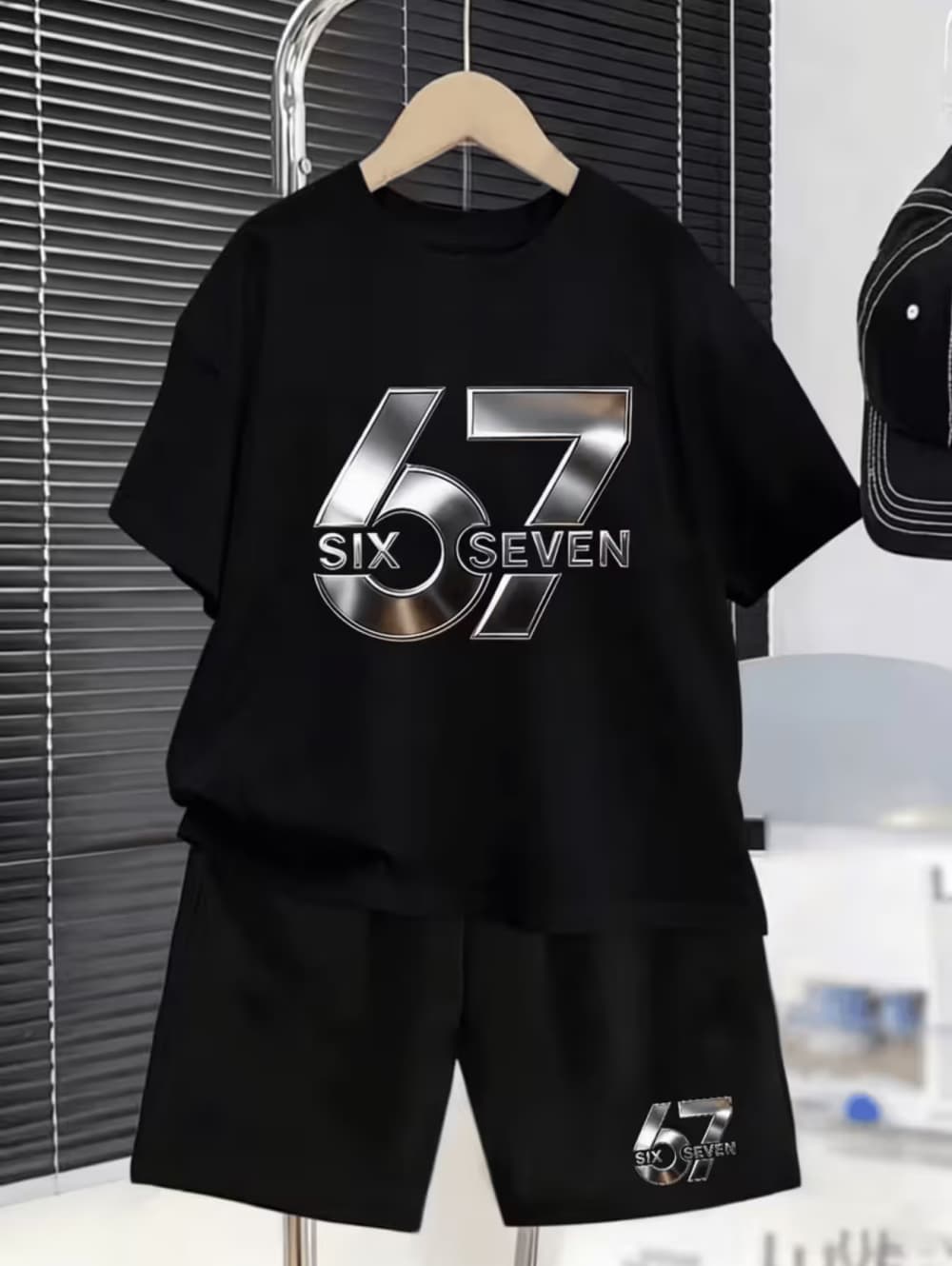 Boys 67 Graphic Shorts Set