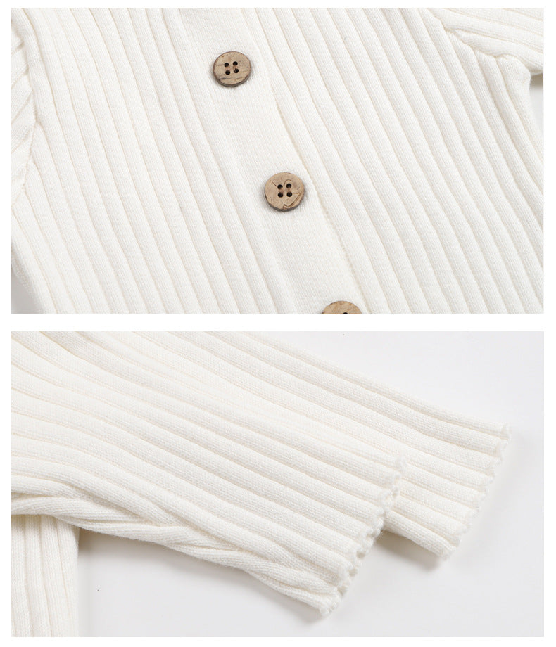 Unisex Baby Knit Romper – Soft, Warm & Easy to Dress