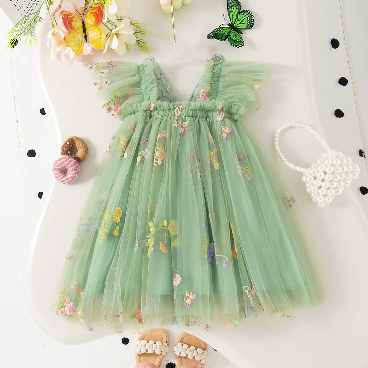 Girls Butterfly Fairy Dress – Elegant, Magical & Made for Special Moments