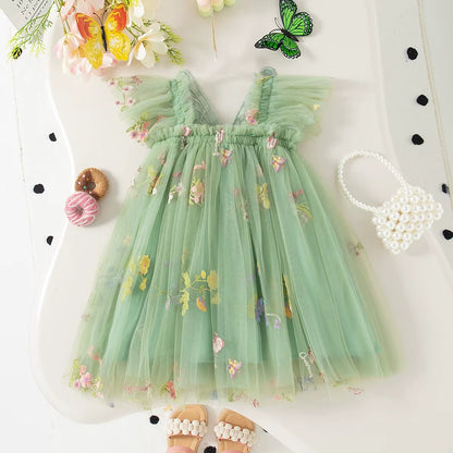 Girls Butterfly Fairy Dress – Elegant, Magical & Made for Special Moments