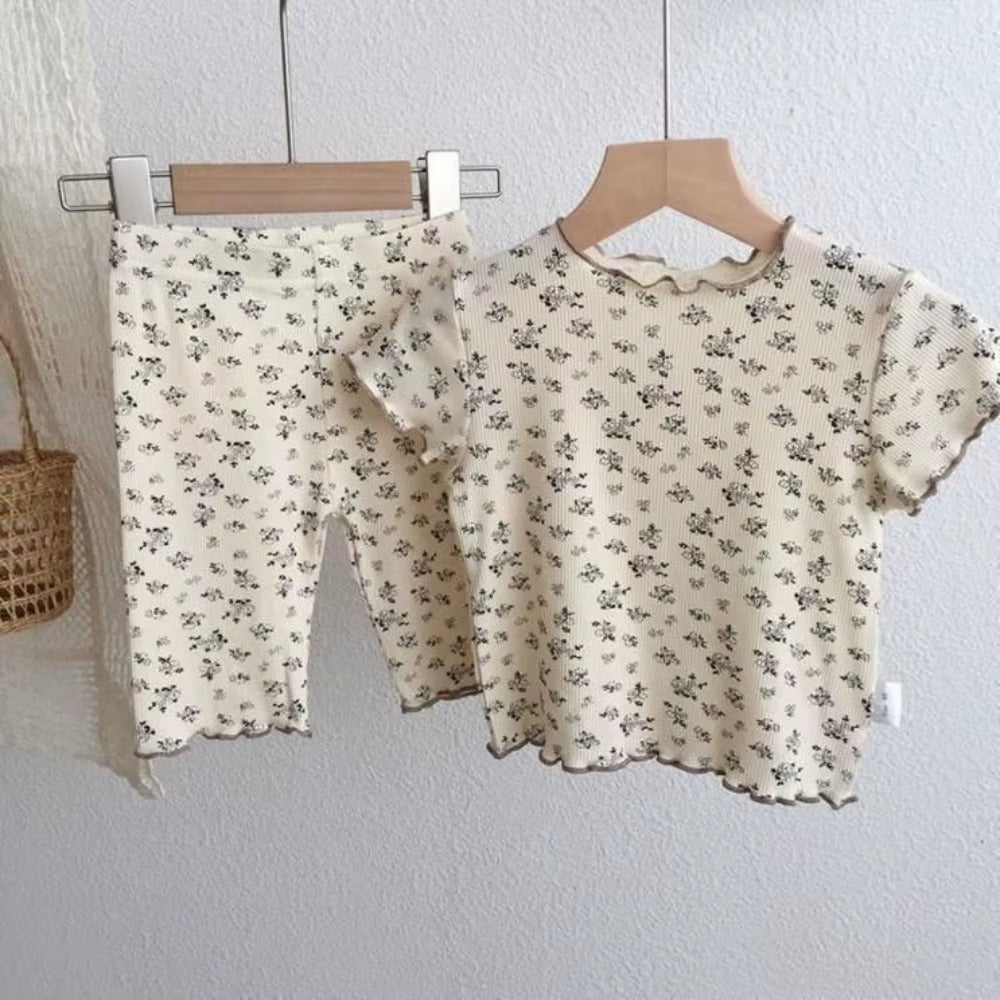 Girls Floral Summer Set