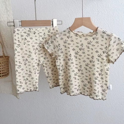 Girls Floral Summer Set