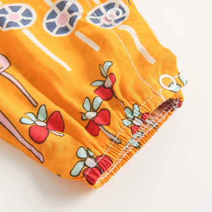 Baby Girl Floral Summer Sleeveless Jumpsuit