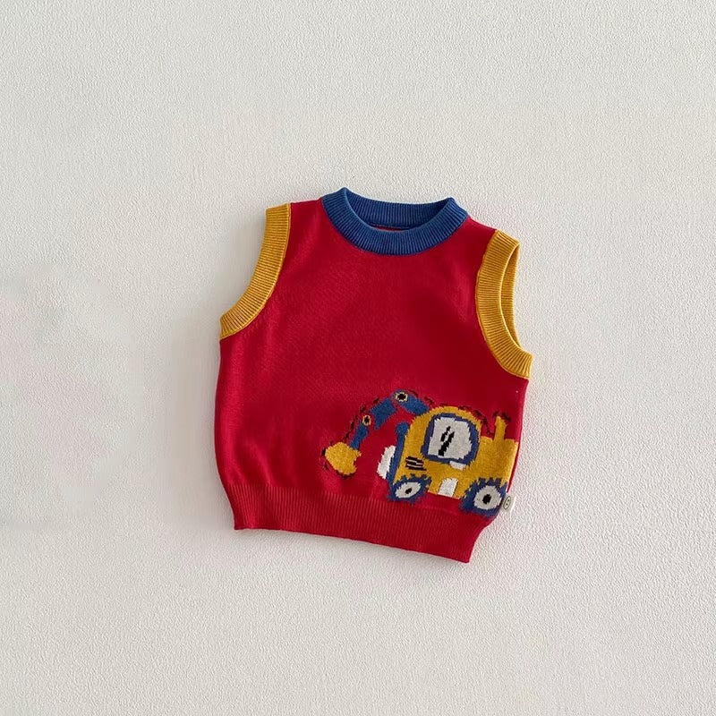 Kids Cartoon Car Shirt & Bottoms
