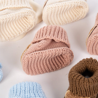 Baby Bear Booties Knit Socks