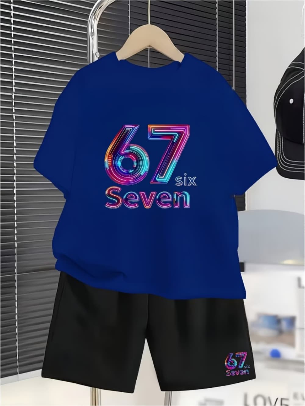 Boys 67 Graphic Shorts Set