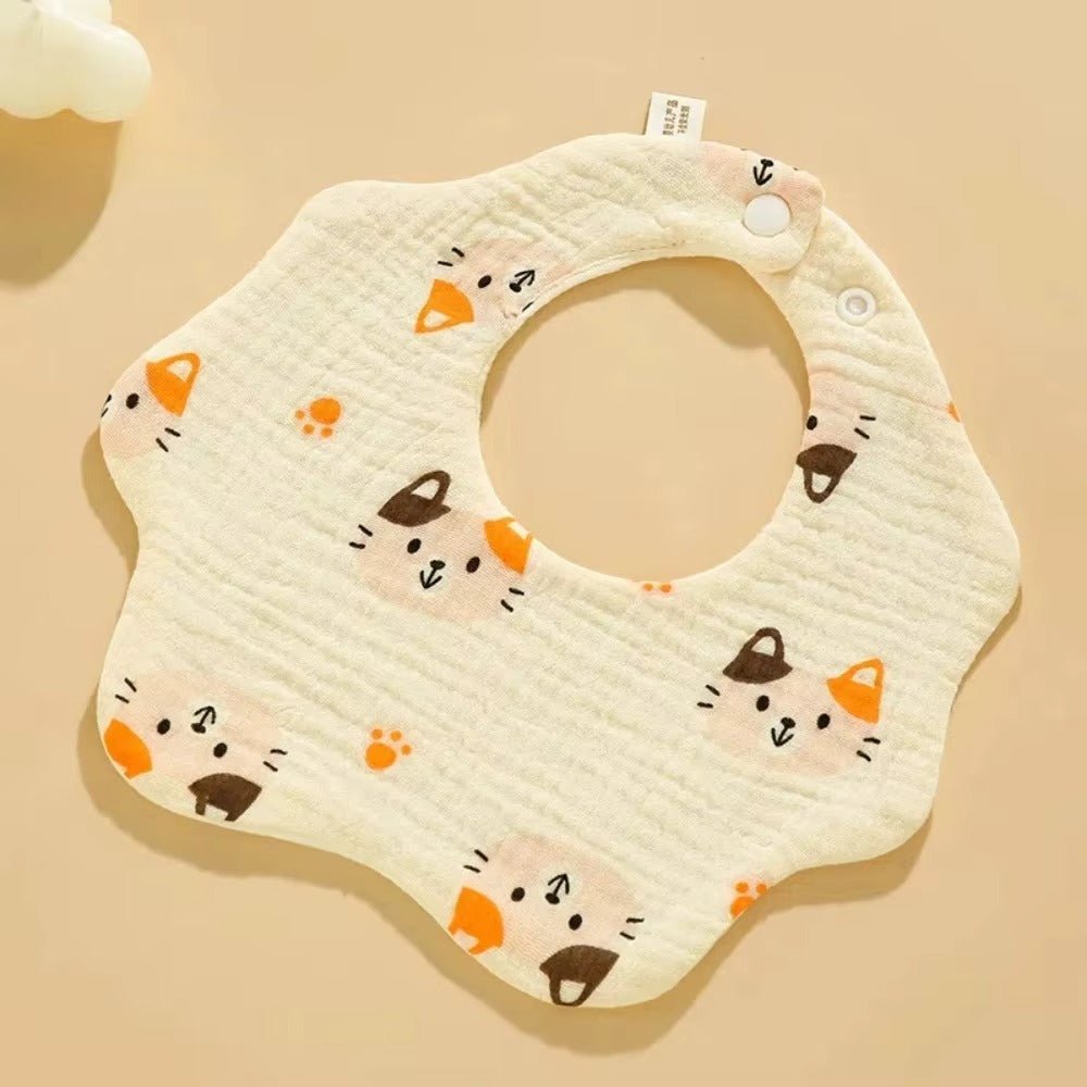 3-Pack Organic Cotton Baby Bib Set – Soft Absorbent Feeding & Drool Bibs