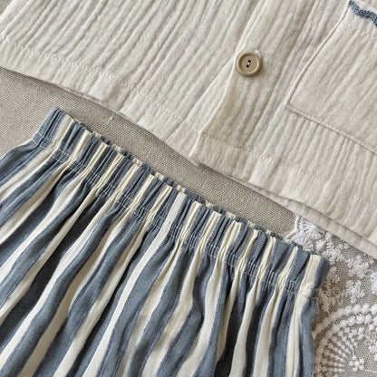 Baby Boy Linen Summer Set