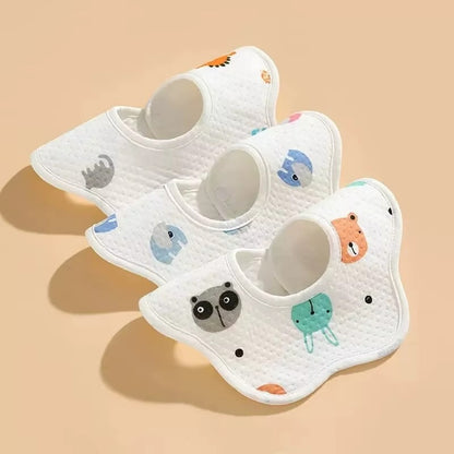 3-Pack Waterproof Baby Bib Set – Soft, Absorbent & Made for Everyday Feeding