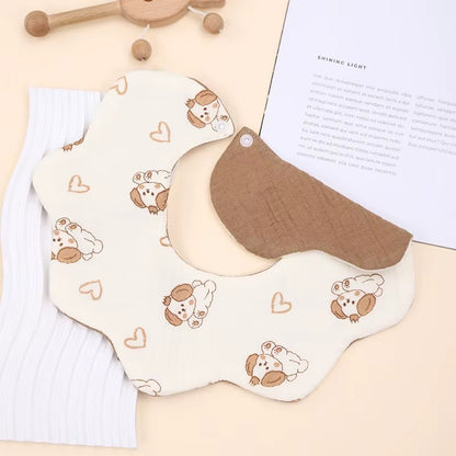 360° Baby Feeding Bib – Soft, Absorbent & Made for Everyday Messes