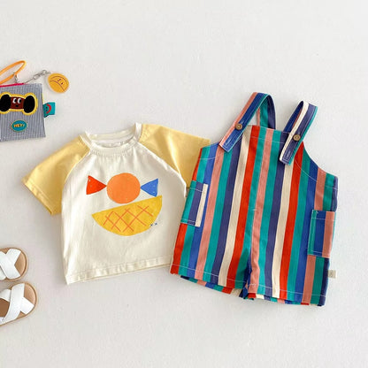 Kids Colorful Summer Overall