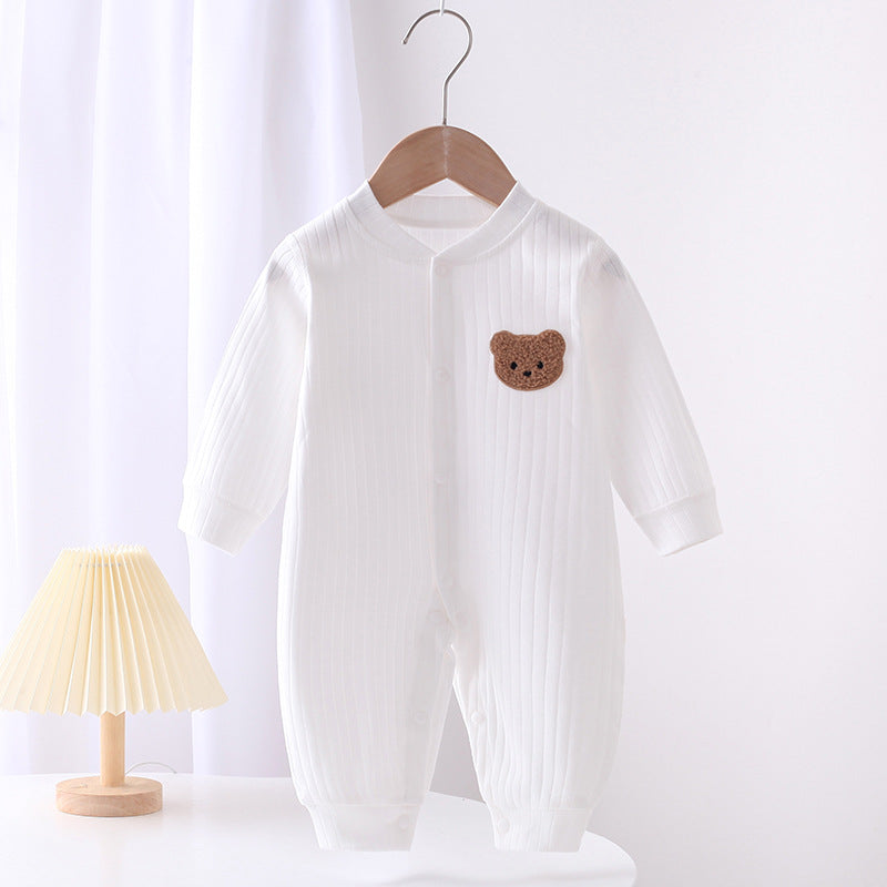Baby Bear Knit Romper – Cozy Everyday Comfort with a Sweet Bear Detail