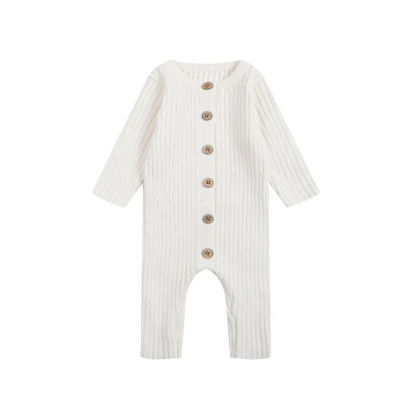 Unisex Baby Knit Romper – Soft, Warm & Easy to Dress