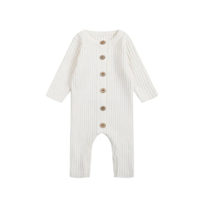 Unisex Baby Knit Romper – Soft, Warm & Easy to Dress