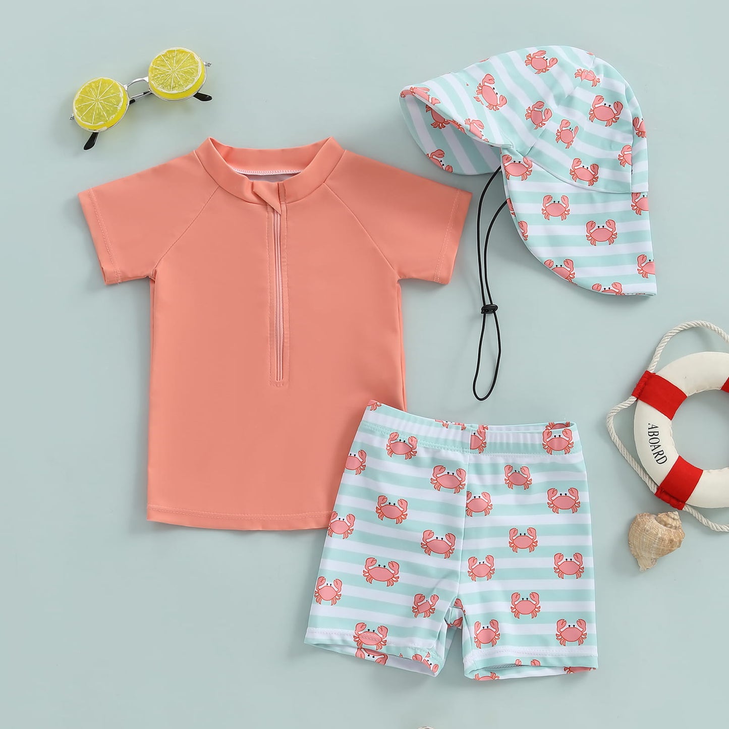 Kids Rash Guard 3-Piece Swim Set