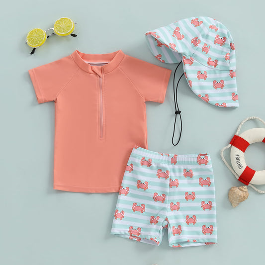 Kids Rash Guard 3-Piece Swim Set